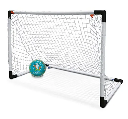 Mondo Toys - UEFA EURO 2020 goal post mini - Set 1 Mini Porta da Calcio per Bambini con Re...