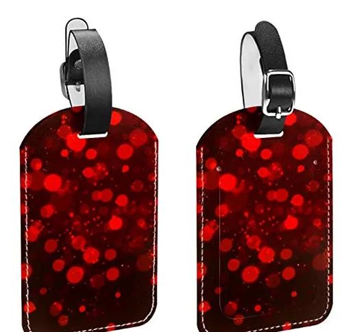 AITAI - Etichette per bagagli con motivo luci da sogno per valigie, confezione da 2 pezzi,...