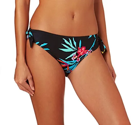Lepel Tropics, Slip Bikini Donna, Multicoloured (Black Print), 46