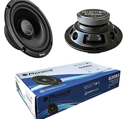 2 altoparlanti compatibile con PHONOCAR SELECTION 02085 woofer 16,50 cm 165 mm 6,5" diamet...