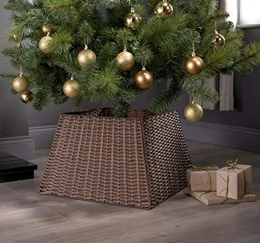 Greenfields Gonna in Vimini di Rattan Supporto per Albero di Natale Base per cestello Cope...