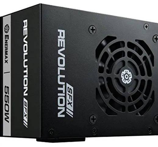 Enermax Revolution SFX 550w ERV550SWT Alimentatore PC SFX 550w, 80 Plus Gold, totalmente m...
