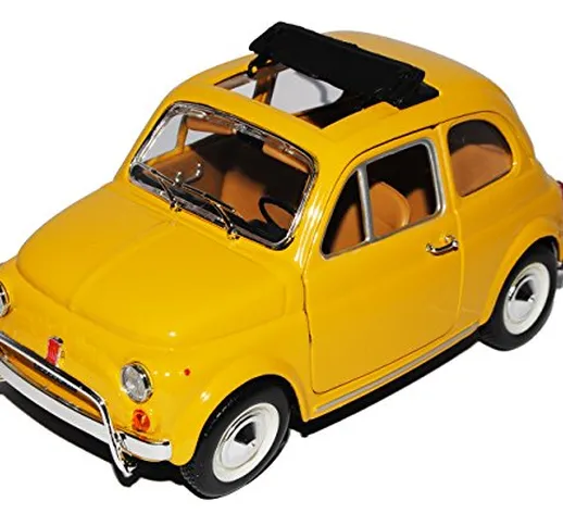 Fiat 500L Classic Giallo Ur Modello 1957 18-22099 1/24 Bburago modello Auto con o senza in...