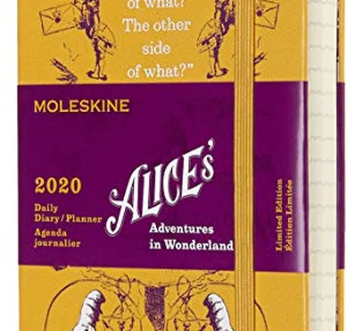 Moleskine Agenda Giornaliera 12 Mesi, anno 2020 Alice nel Paese delle Meraviglie Special E...