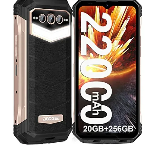DOOGEE S100PRO, Rugged Smartphone [2023], 20GB+256GB 2TB, 22000mAh Batteria, Dual 4G Helio...