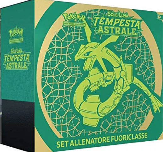 Pokemon Set Allenatore Fuoriclasse Sole e Luna Tempesta Astrale (IT), Colore Verde, 110