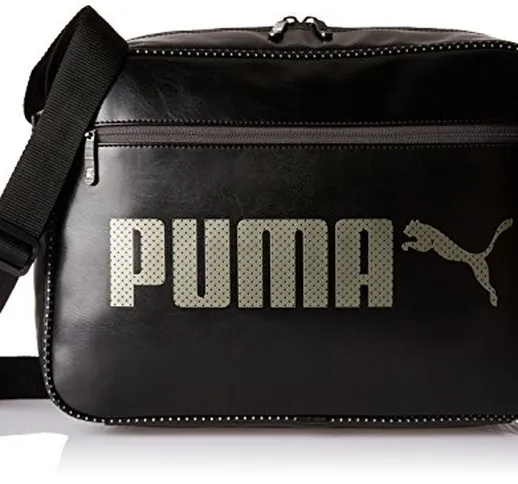 PUMA Campus Reporter Shoulder, Borse Unisex, Nero, Taglia Unica