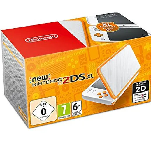 New Nintendo 2DS XL Weiß + Orange [Edizione: Germania]