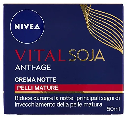 Nivea - Vital Soja Anti-Age, Crema Notte, Pelli Mature - 50 Ml