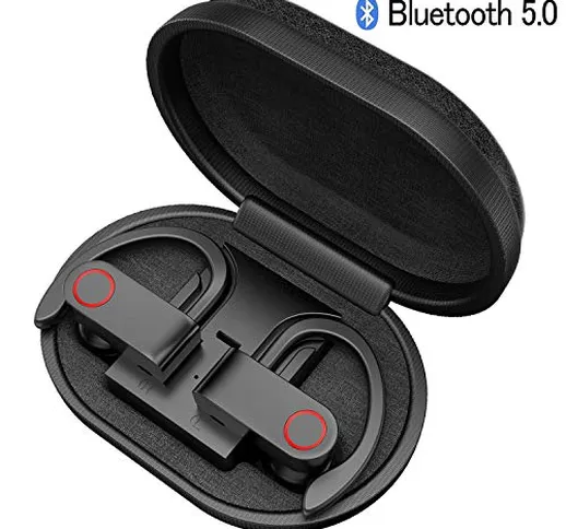 Cuffie Bluetooth - iAmotus Auricolari Bluetooth 5.0 Senza Fili in Ear Sportivi IPX6 TWS Wi...