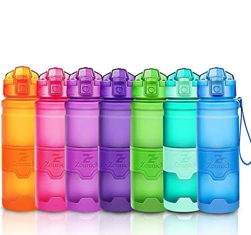 Bottiglia d'acqua sportiva palestra borraccia senza BPA in plastica tritan 1l/700ml/500ml/...
