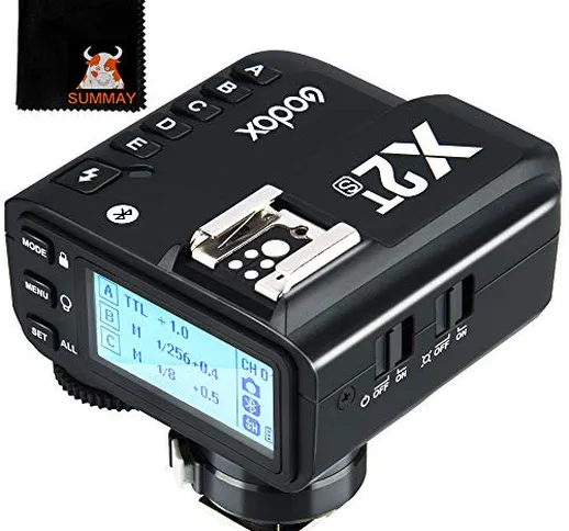 GODOX X2T-S TTL 2.4G Wireless Flash Trigger 1 / 8000s HSS Bluetooth Trasmettitore per foto...