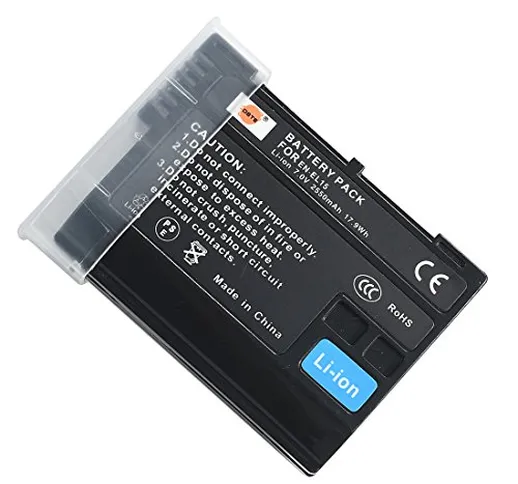 DSTE® EN-EL15 Ricaricabile Li-ion Batteria per Nikon D7000 D7100 D600 D610 D650 D750 D800...