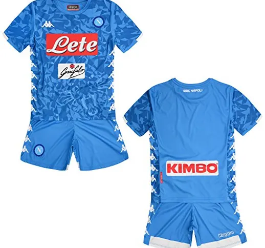 SSC Napoli Kit Gara Home 2018/2019 Bimbo, Azzurro, 14 anni