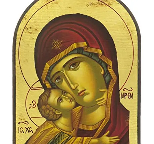 Ferrari & Arrighetti Icona Madonna della Tenerezza, Vergine di Vladimir, Produzione Greca...