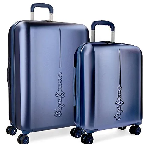 Set valigie rigide 55-70cm Pepe Jeans Cambridge Azzurro