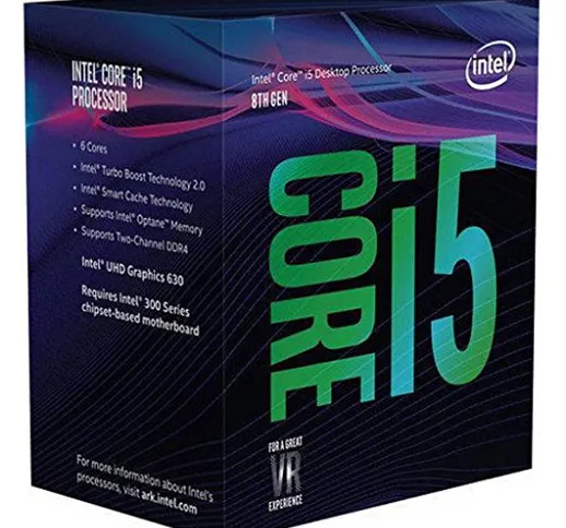 Intel Core i5-8600K, 3.6 GHZ, 9MB Cache, LGA 1151