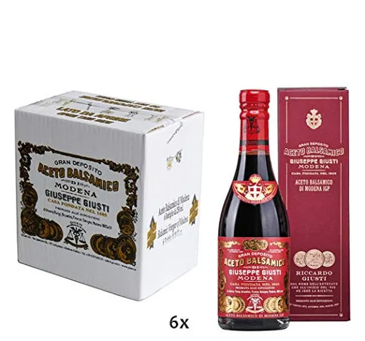 Aceto Balsamico di Modena IGP 3 Medaglie Oro "Riccardo Giusti" 250 ml x 6