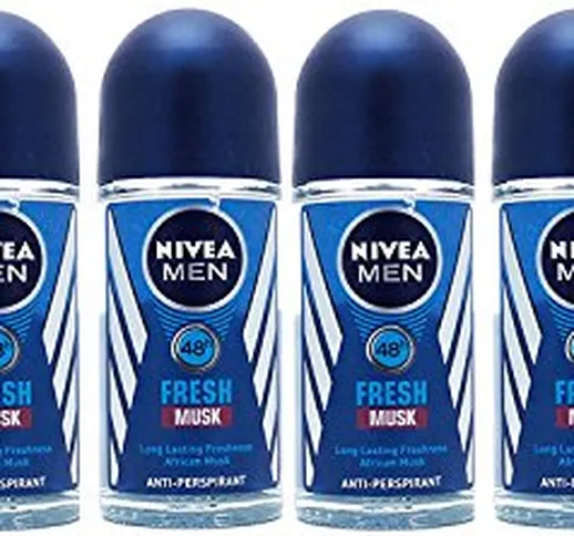 X6 Nivea Men roll on 48h Fresh muschio freschezza anti-traspirante 50 ml * * Bargain