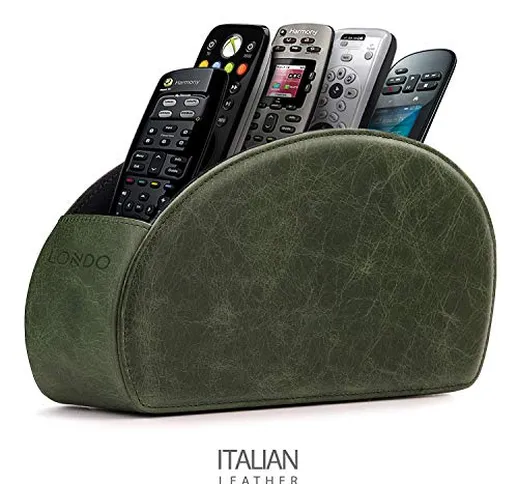 Londo - Porta telecomando con 5 tasche - Spazio per DVD, Blu-Ray, TV, o telecomandi Apple...