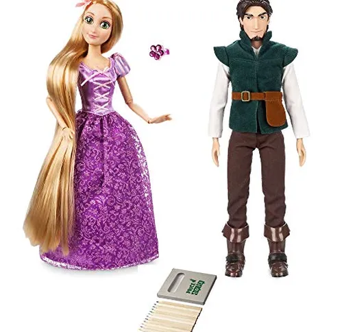 Price Toys Disney Princess Tangled Bambole | Rapunzel Doll Classic e Flynn Rider Doll Clas...
