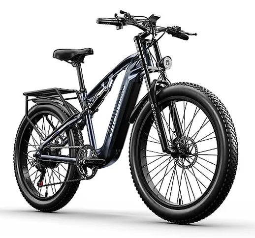Shengmilo MX05 Bici Elettrica, Bici Elettrica Fat Tire per Adulti, Mountain Bike Elettrica...