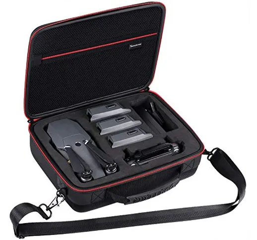 Smatree Custodia per DJI Mavic Pro/Mavic Platinum, adatta per 3 batterie drone, adattatore...