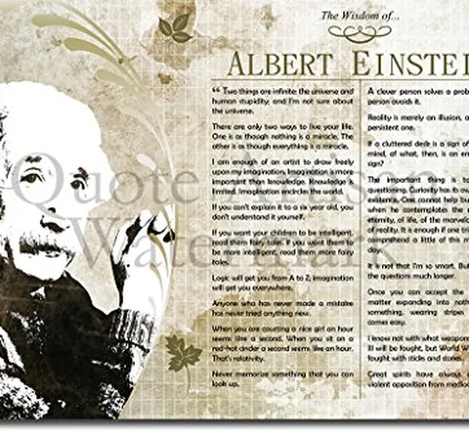 The Pop Culture King La Saggezza di Albert Einstein Poster - Fotografico Stampa Artistica...