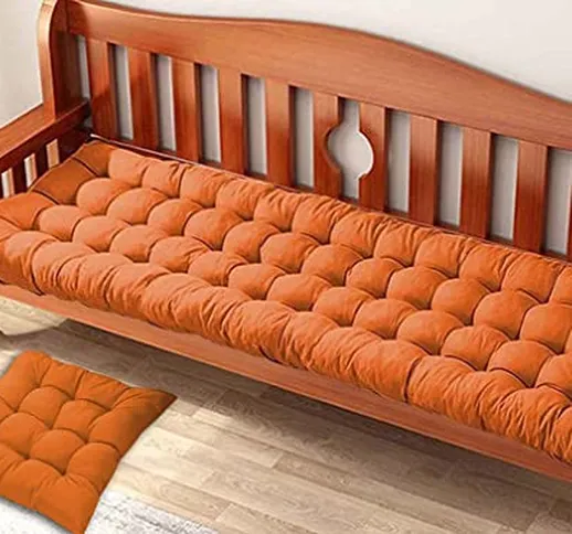 Cuscino per panca da 8 cm, spessore 2-3 posti, 100/120 cm, per chaise altalena, divano e p...