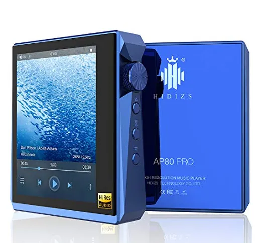 HIDIZS AP80 PRO Lettore MP3 Hi-Fi con funzione Bluetooth, radio LDAC/aptX/FLAC/FM, lettore...