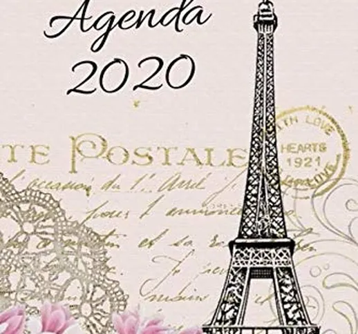 Agenda 2020: agenda donna settimanale formato A5 scritta in Italiano