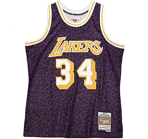 Mitchell & Ness NBA Los Angeles Lakers Wild Lilfe Swingman Shaquille O´Neal - Barattolo, d...