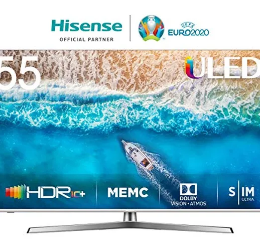HISENSE H55U7BE Smart TV ULED Ultra HD 4K 55", Dolby Vision HDR, Dolby Atmos, Unibody Desi...