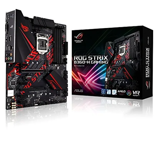 Asus ROG STRIX B360-H Gaming Scheda Madre, Chipset Intel B360, Supporto Processori Intel 8...