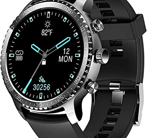 Tinwoo Smartwatch per Uomo e Donna,Supporto 46 mm per Ricarica Wireless QI,Cardiofrequenzi...