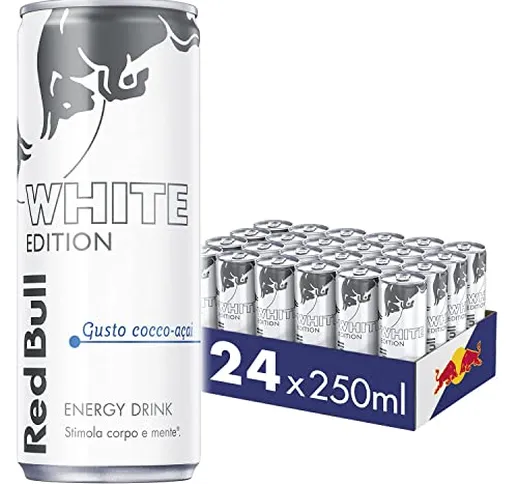 Red Bull Energy Drink, Gusto Cocco Açaí, 250 ml (24 Lattine)