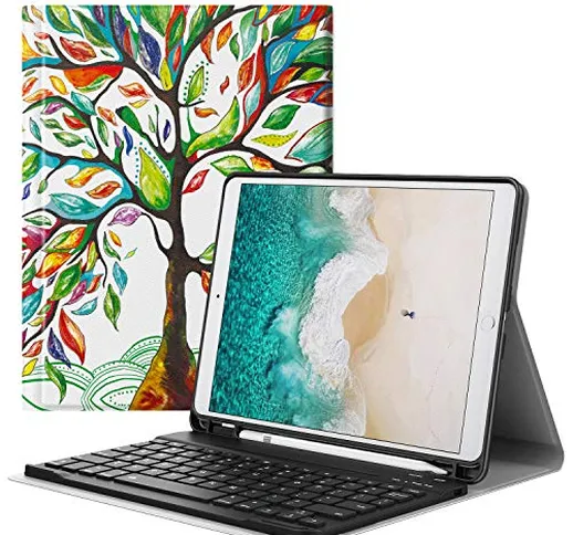 MoKo Custodia per Tastiera per Apple New iPad Air (3rd Generation) 10.5" 2019/iPad Pro 10....