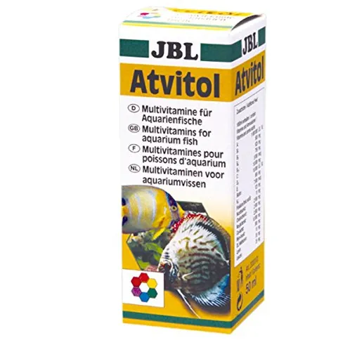 JBL Atvitol 20300 - Multivitamina per pesci acquari, gocce 50 ml