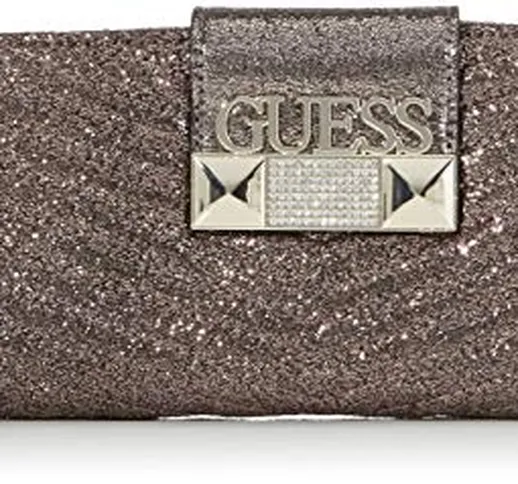 Guess Jazzie, Borsa a Mano Donna, Argento (Pewter), 4.5x12x26 cm (W x H x L)