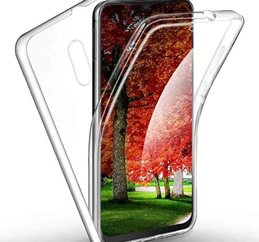 XCYYOO Cover per LG K40,2 in 1 Custodia Transparent Silicone TPU e PC 360 Gradi Full Body...