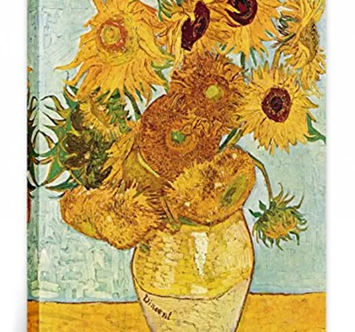 1art1 Vincent Van Gogh - Vaso con Dodici Girasoli, 1888 Stampa su Tela (40 x 30cm)