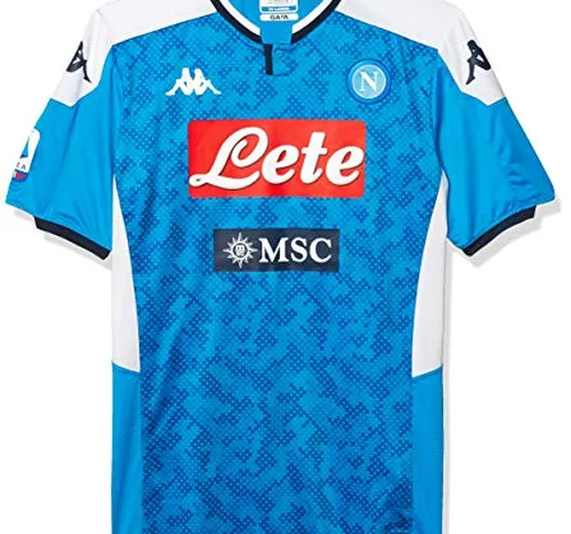 ssc napoli, Maglia Gara Home 2019/2020 Milik Personalizzata Unisex – Adulto, Blu, S