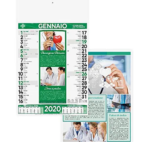 stock calendari 2020 calendario farmacia stampa personalizzata adesiva logo (300)