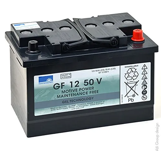 GNB Sonnenschein GF-V - Batteria Piombo da Trazione SONNENSCHEIN GF-V GF12050V 12V 50Ah Au...