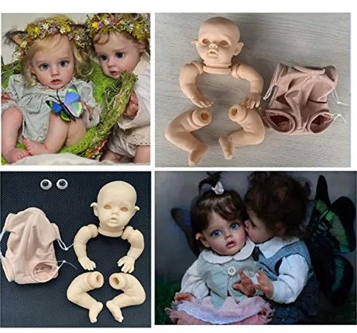 iCradle Reborn Doll Kit Set di Kit Reborn Doll per Bambole rinato in Silicone Morbido Non...