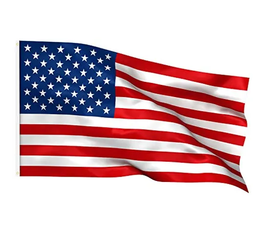 TRIXES Bandiera Americana 150 cm x 90 cm - Stelle e Strisce - 5 Piedi x 3 Piedi - Bandiera...