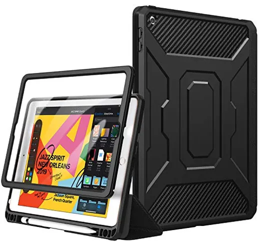 TiMOVO Custodia per New iPad 7th Generation 10.2" 2019, Smart Cover Protezione Completa co...