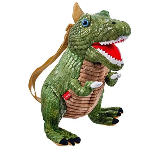 Beppe Tyranosaurus Saurier T-Rex - Zainetto di peluche, ideale come regalo per bambini, di...