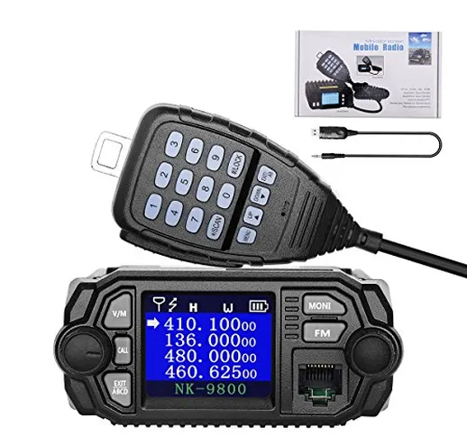 Nktech nk-9800 mobile Transceiver Dual Band Quad standby 5-toni 2-tone VHF/UHF 25 W/20 W 1...
