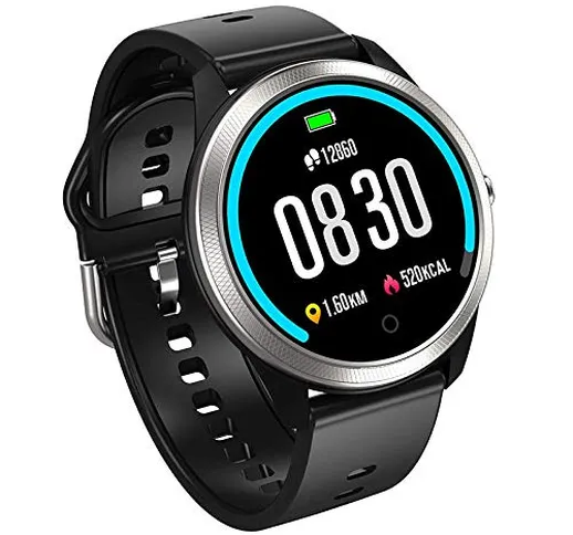 Bluetooth Smart Watch, Volkcam IP68 Impermeabile ECG PPG Braccialetto intelligente Fitness...